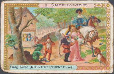 711288 Verzamelplaatje uitgegeven door G. Ribbius Pelletier jr., “De Gesloten Steen , Stoomkoffiebranderij en ...